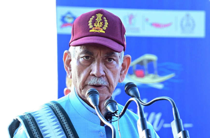 जम्मू-कश्मीर के उपराज्यपाल मनोज सिन्हा…