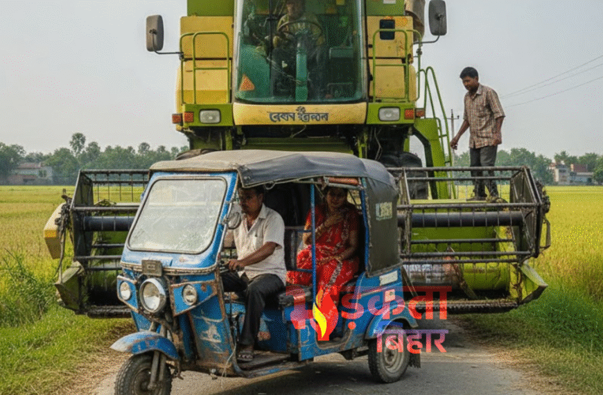 जमुई में ई-रिक्शा और धान&hellip;