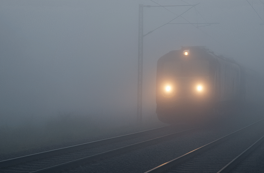 घने कोहरे में ट्रेन संचालन प्रभावित: दिसंबर से मार्च तक 48 ट्रेनों पर असर, 24 रद्द और 24 के संचालन दिवस कम