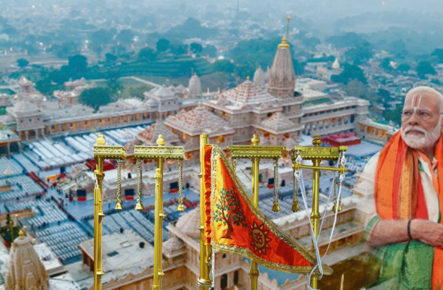 अयोध्या में पुनः इतिहास रचा जा रहा है: प्रधानमंत्री नरेंद्र मोदी करेंगे श्रीराम मंदिर के मुख्य शिखर पर धर्मध्वजा आरोहण