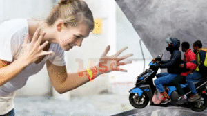 बाइक पर सवार छह युवकों ने रोका, कहा-&hellip;