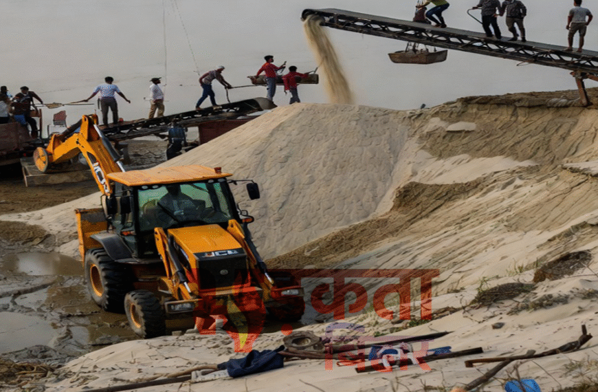 गंडक नदी में अवैध बालू&hellip;