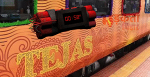 तेजस राजधानी एक्सप्रेस में बम धमकी से हड़कंप