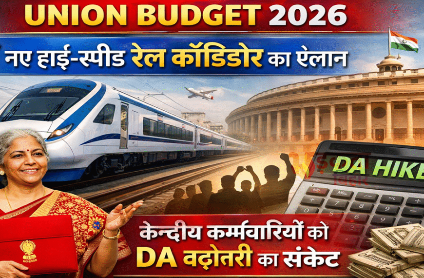 Union Budget 2026: 7 नए हाई-स्पीड रेल कॉरिडोर का ऐलान, केंद्रीय कर्मचारियों को DA बढ़ोतरी का संकेत