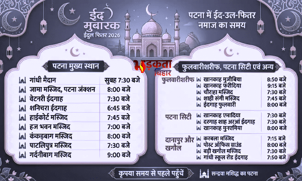 Eid-ul-Fitr 2026: पटना में शनिवार को मनाई जाएगी&hellip;