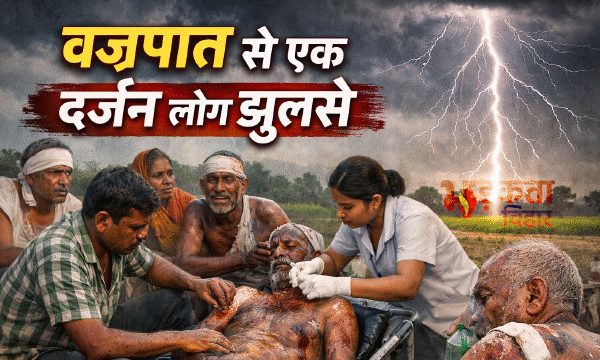 मोकामा में आंधी-तूफान का कहर: वज्रपात से एक…