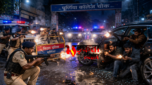 Bihar Encounter: पूर्णिया में पुलिस-बदमाश आमने-सामने, 5 गिरफ्तार, फायरिंग से मचा हड़कंप