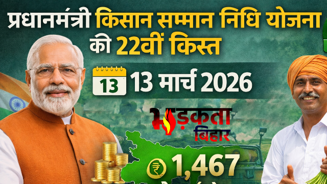 Pradhan Mantri Kisan Samman Nidhi की 22वीं किस्त 13 मार्च को, किसानों के खातों में आएगी रकम