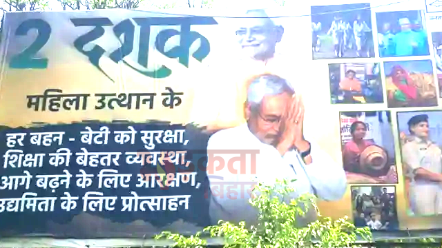 Bihar Politics: पटना में नीतीश कुमार के 20 साल के कार्यकाल के पोस्टर, JDU ने विकास कार्यों को किया हाईलाइट