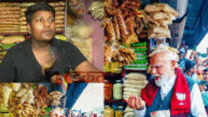 नरेंद्र मोदी पहुंचे साधारण झाल मुड़ही की दुकान&hellip;