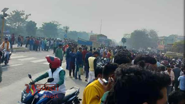 मोतिहारी में दर्दनाक हादसा: स्कूली बस ने युवक को रौंदा, सड़क पर बवाल